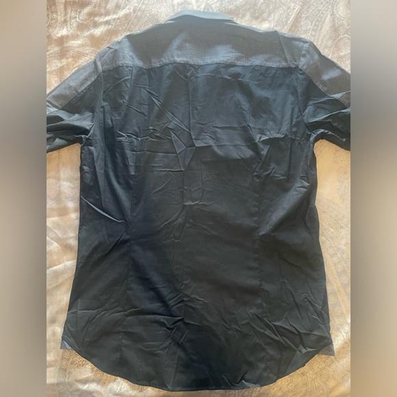 Hugo Boss Erhart Two Tone Shirt Sz L - Picture 8 of 10